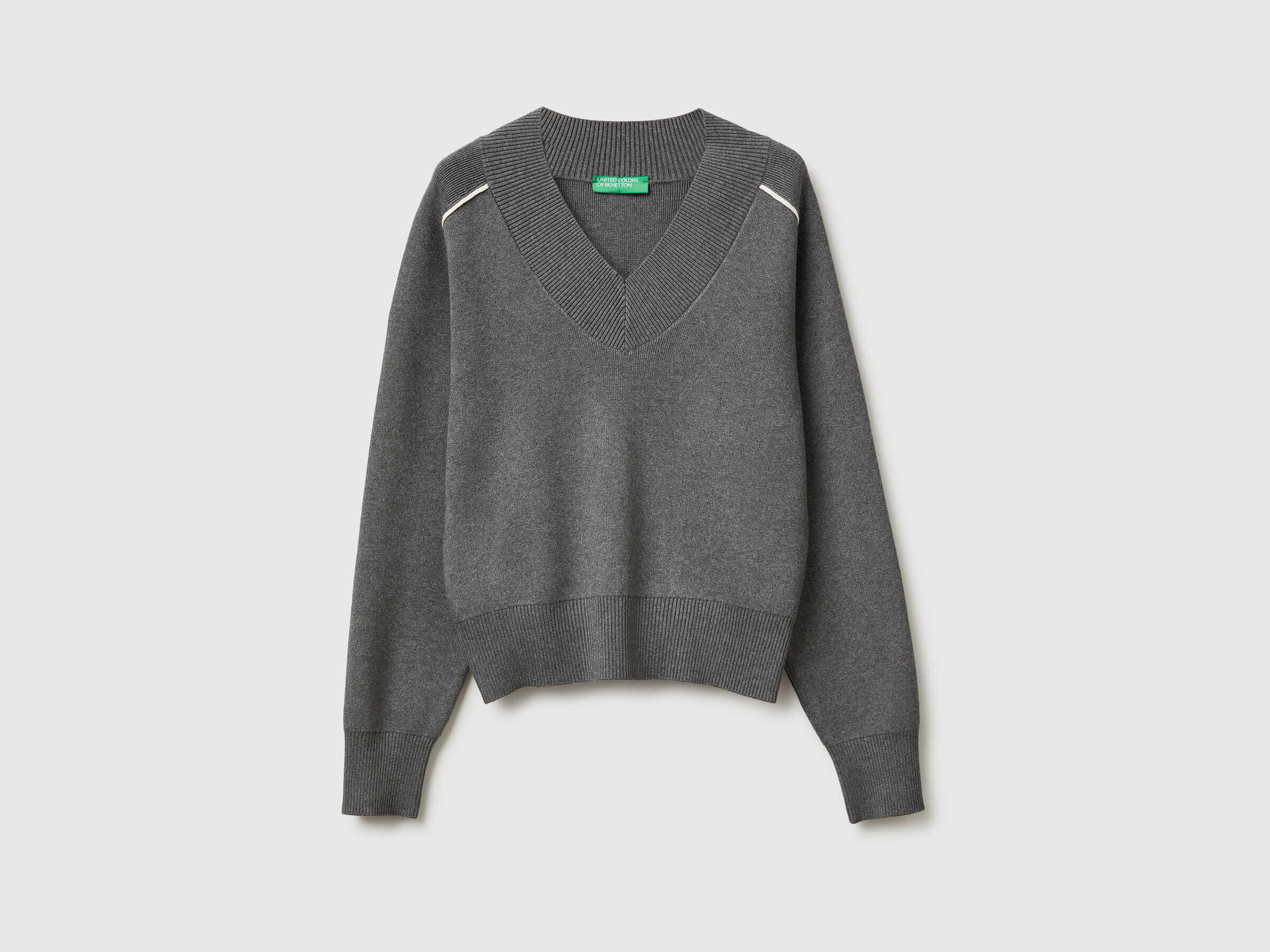V NECK SWEATER L/S Mujer image number 5